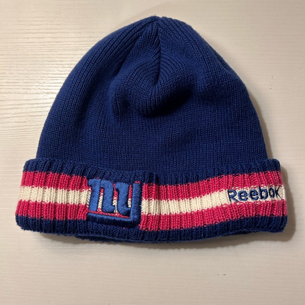 New York Giants NFL hockey patriotic beanie